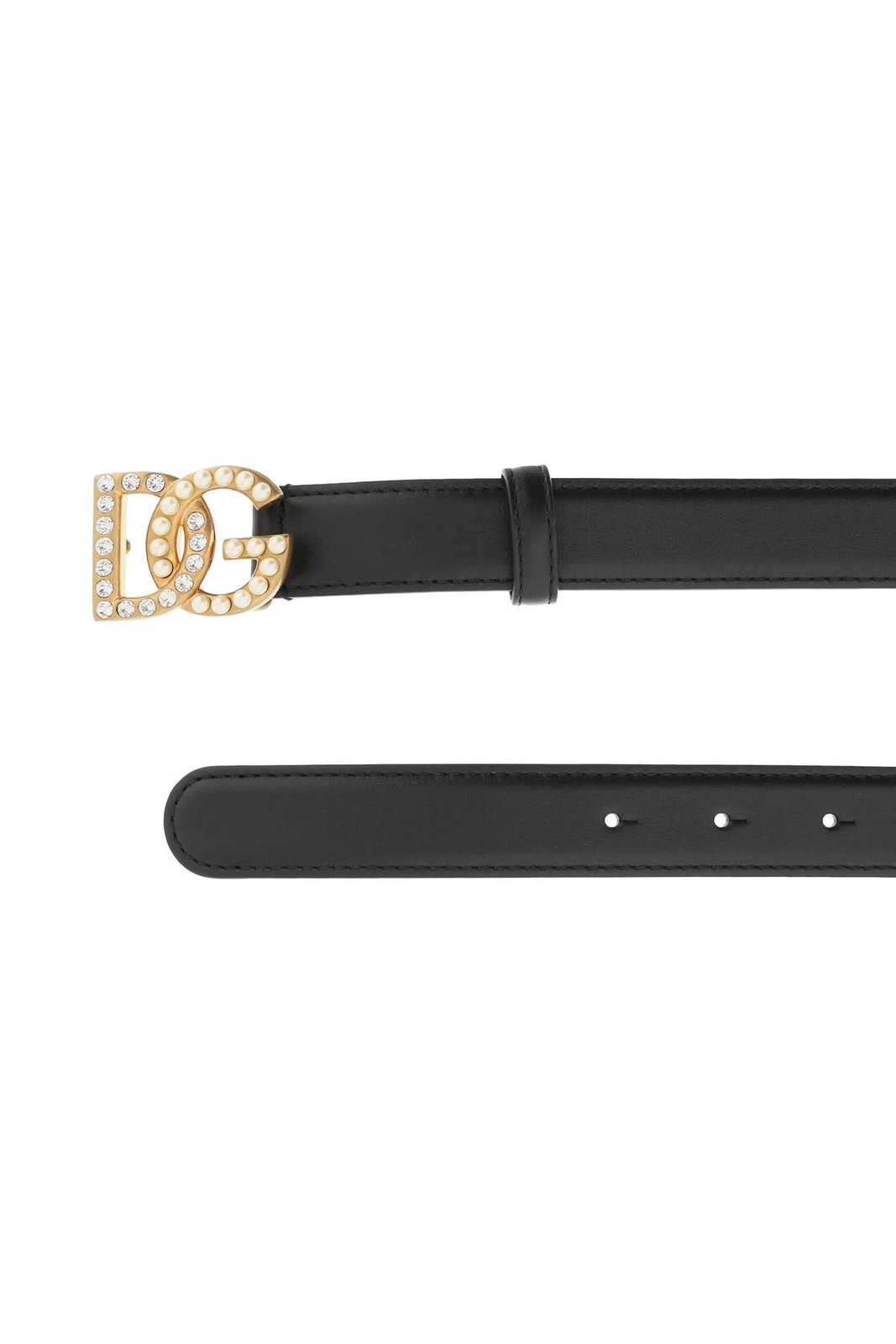 Dolce & Gabbana DG Logo Embellished Buckle Belt