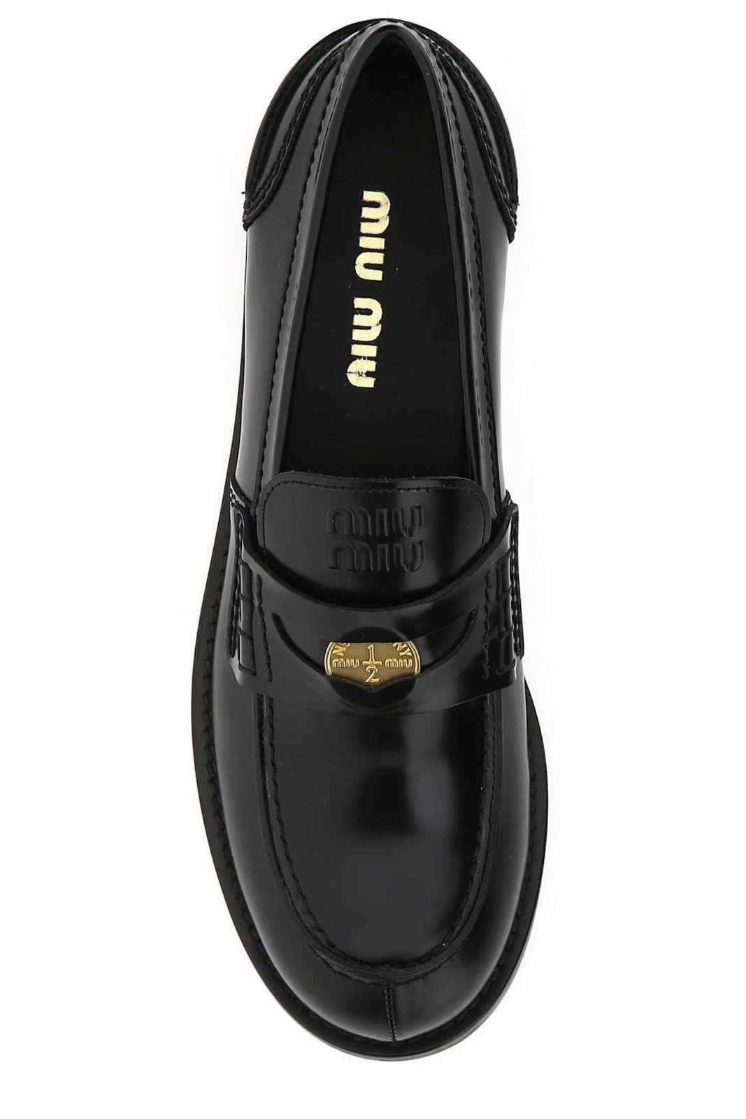 Miu Miu Round Toe Penny Loafers