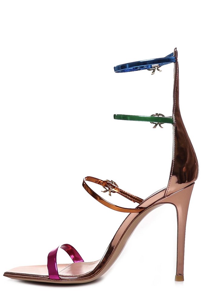 Gianvito Rossi Ribbon Uptown Heeled Sandals – Cettire