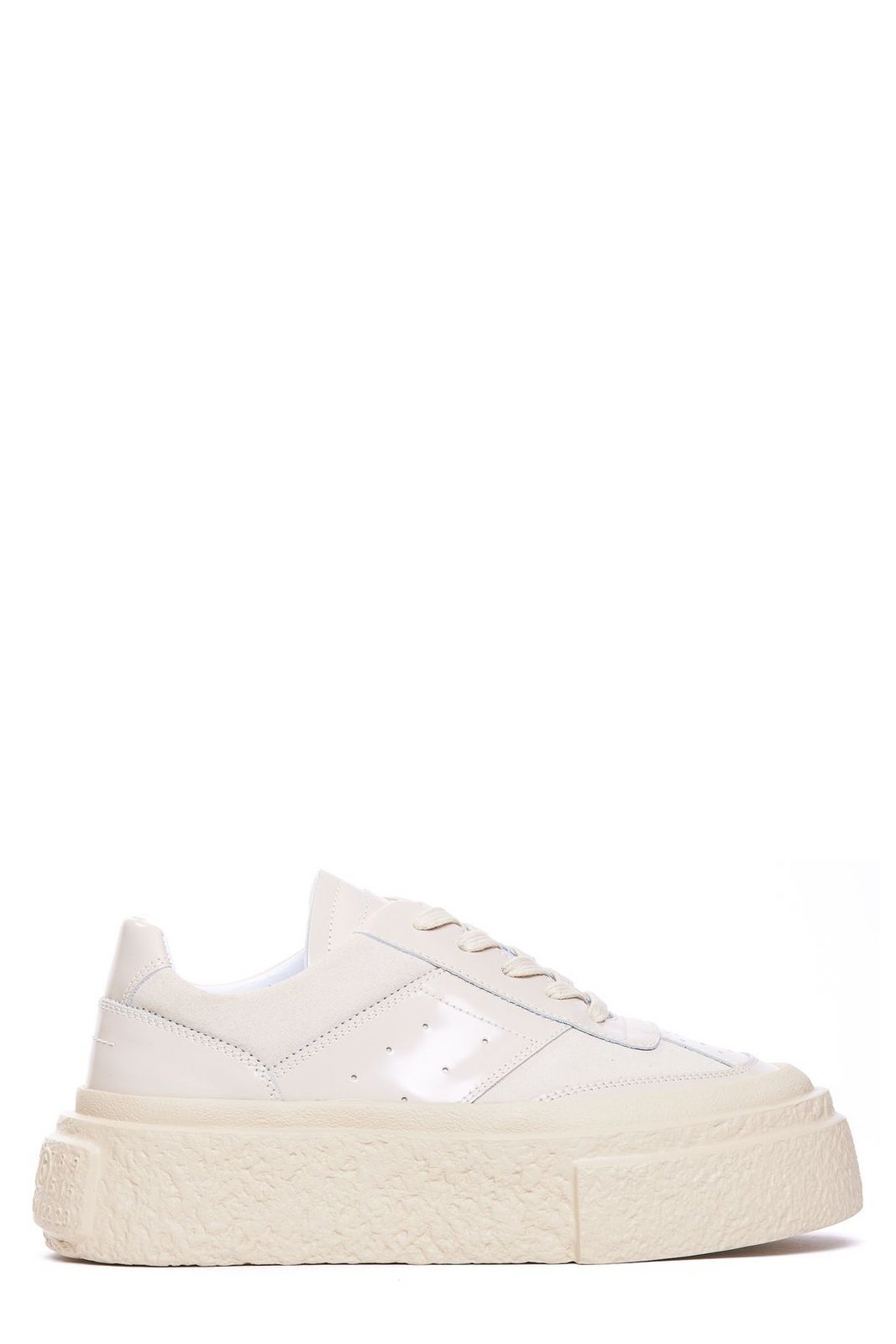 Shop MM6 Maison Margiela Numbers-Motif Lace-Up Sneakers on