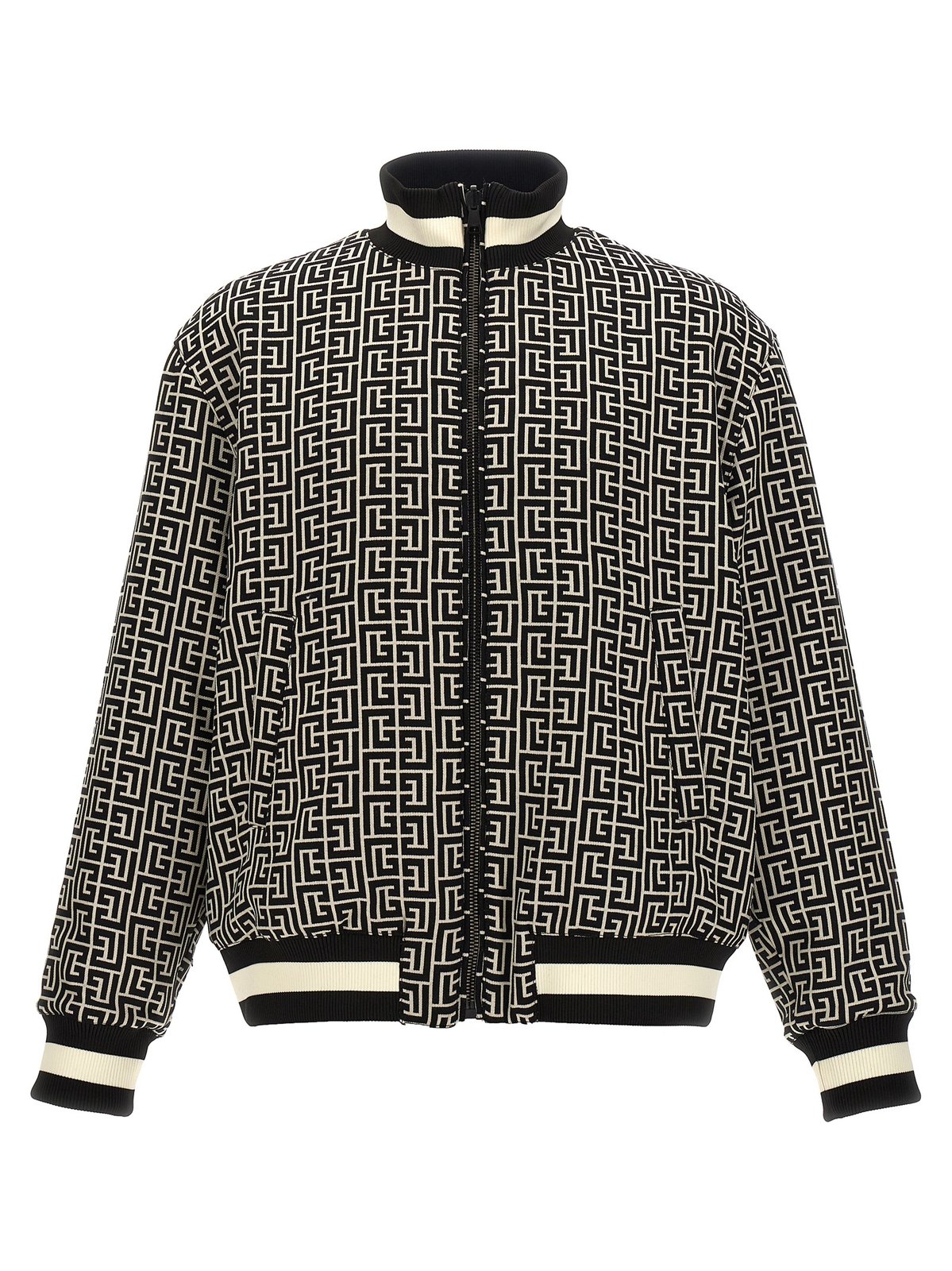 Balmain Monogram Reversible Bomber Jacket