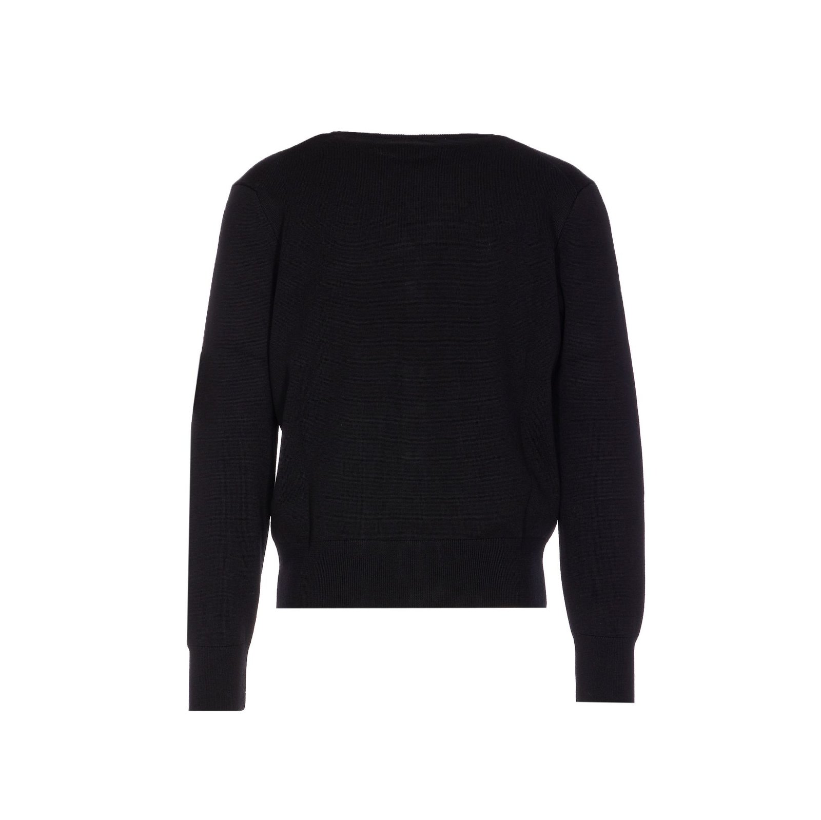 AMI Paris Logo Embroidered V-Neck Cardigan