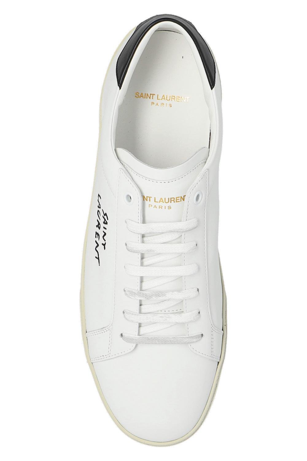 Saint Laurent Court Classic SL/06 Distressed Sneakers