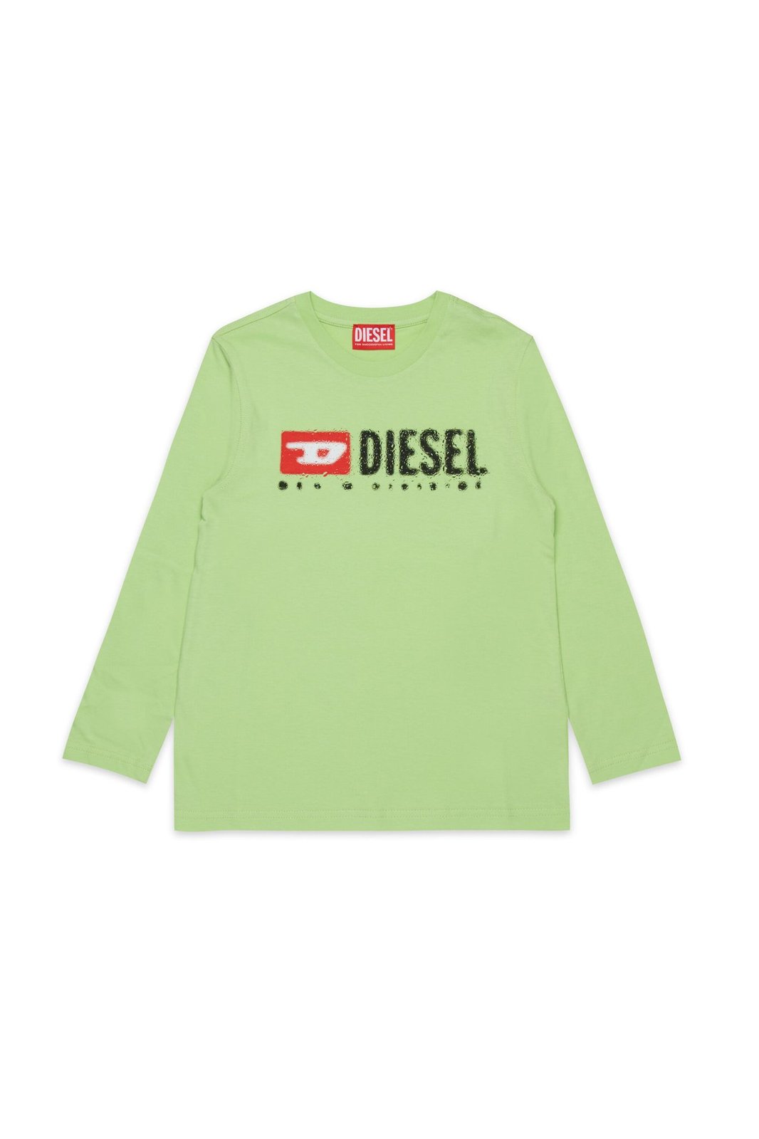 Diesel Kids Logo Printed Long-Sleeved T-Shirt
