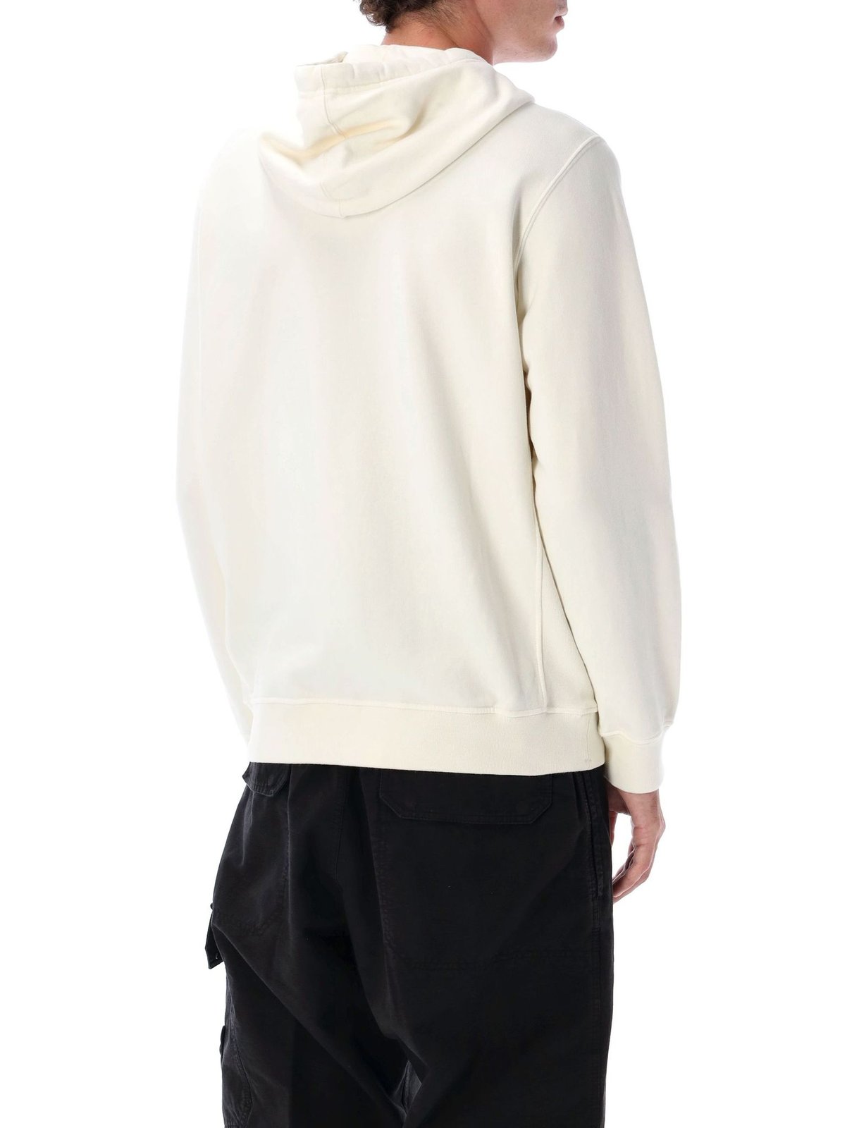 Stone Island Compass Patch Zip-Up Hoodie