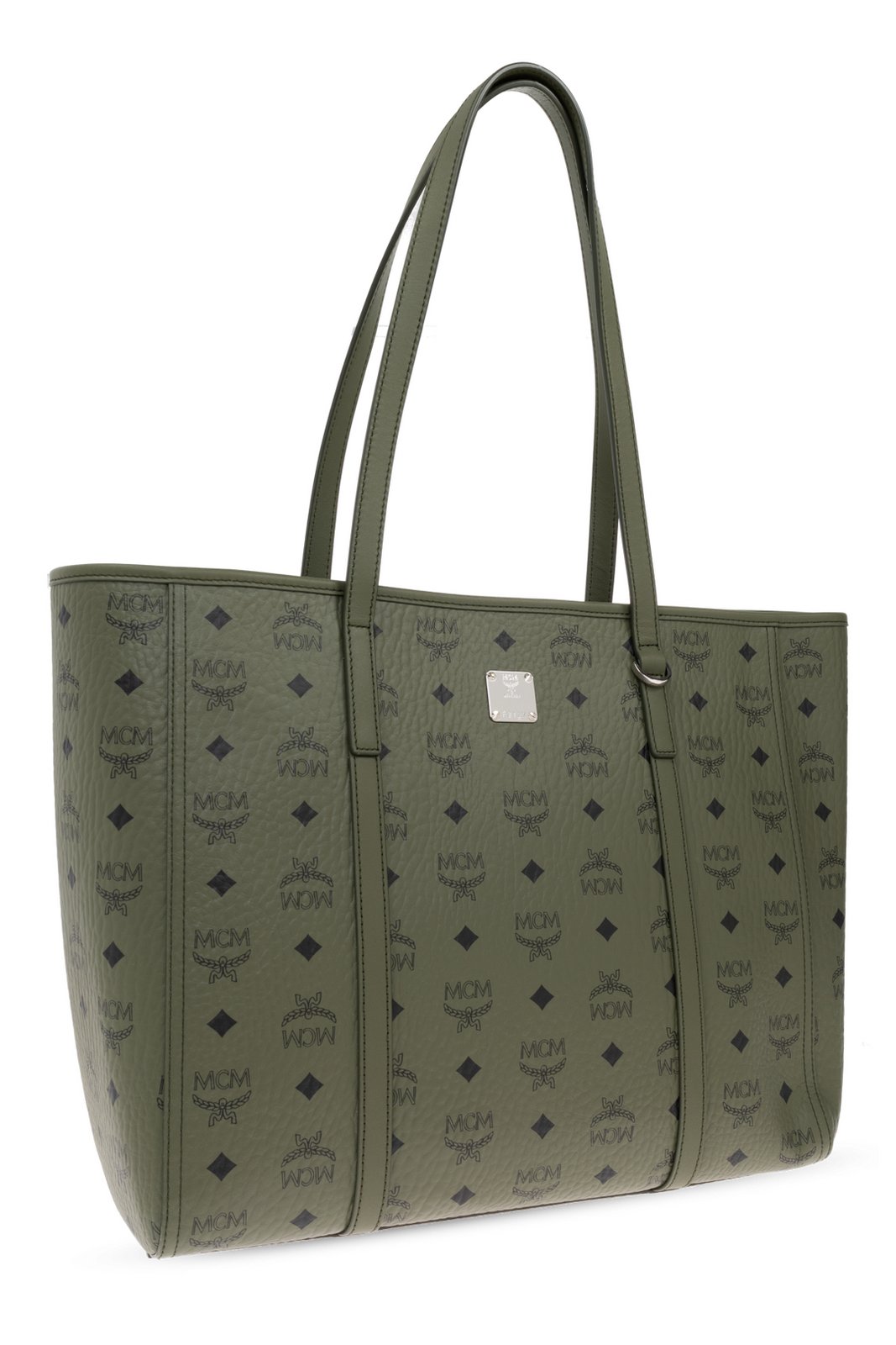 MCM Logo Printed Shopper Bag