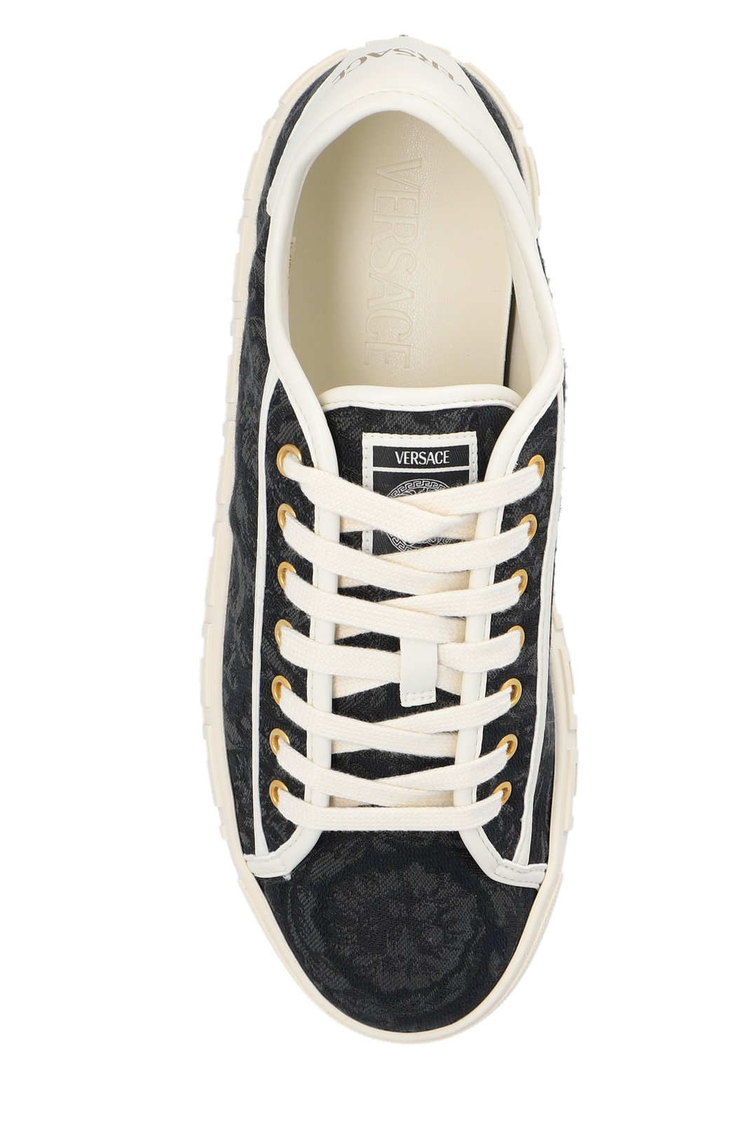 Versace Barocco Greca Lace-Up Sneakers