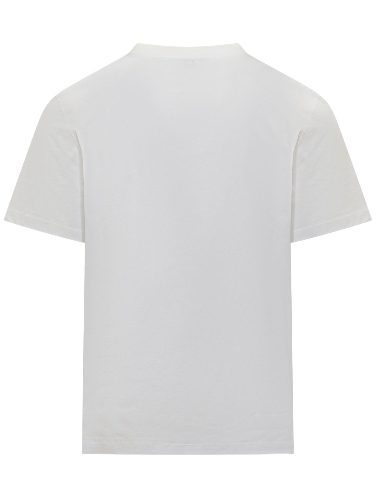 AMI Paris Logo Embroidered Crewneck T-Shirt