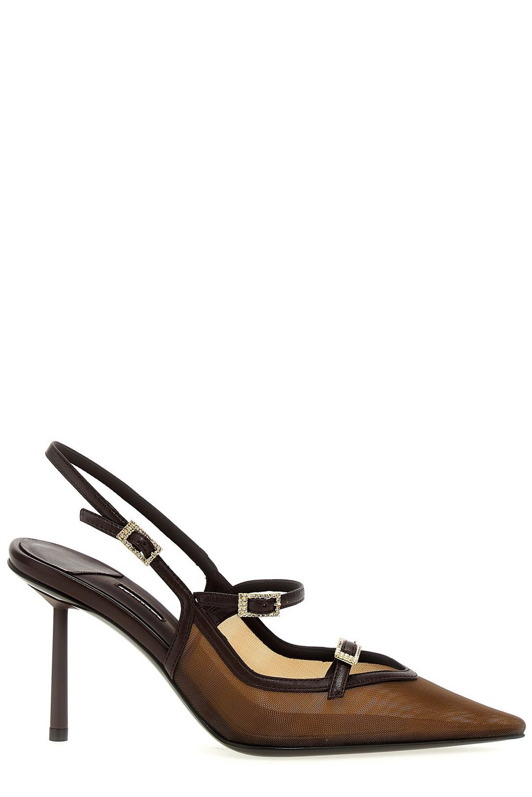 サンダル・ミュール LE SILLA SS25 'Morgana' slingback (4293D080BXPPNEM 748) BELLA SLINGBACK 80 mm NERO | Le Silla