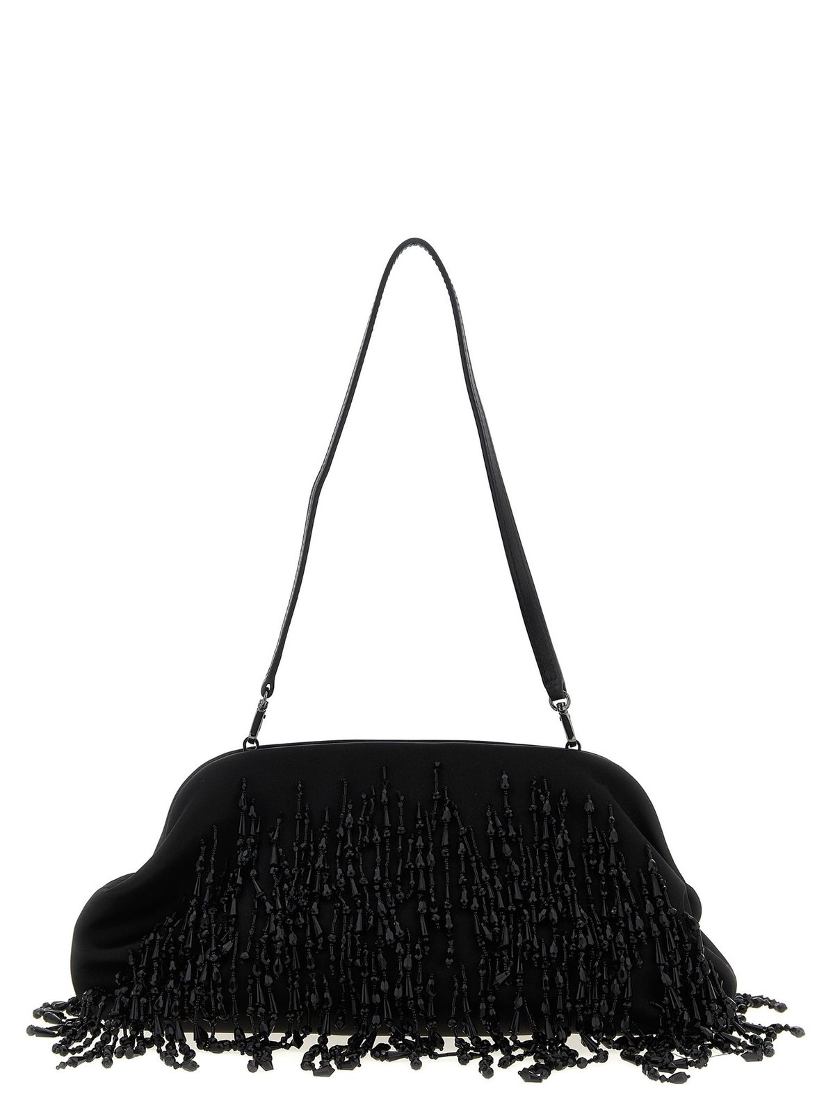 Alberta Ferretti Embellished Satin Clutch Bag