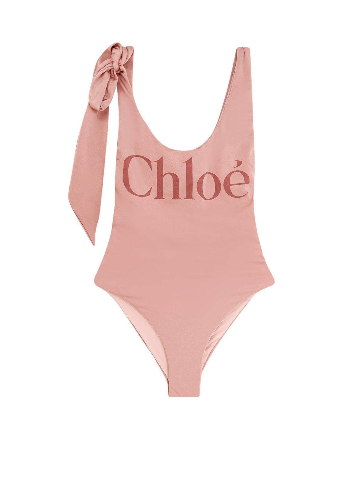Chloé Knotted-Strap One-Piece Swimsuit