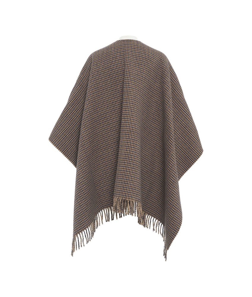 【送料&関税込】Woolrich Check-patterned Fringed Cape Woolrich Check-Patterned Fringed Cape – Cettire