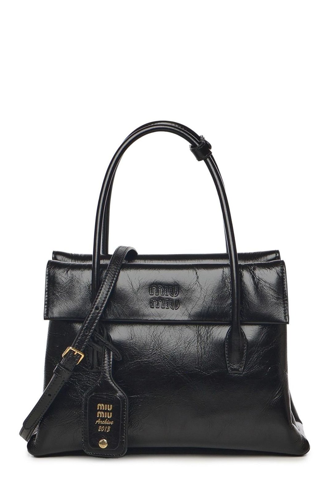 Miu Miu Logo-Detailed Tote Bag