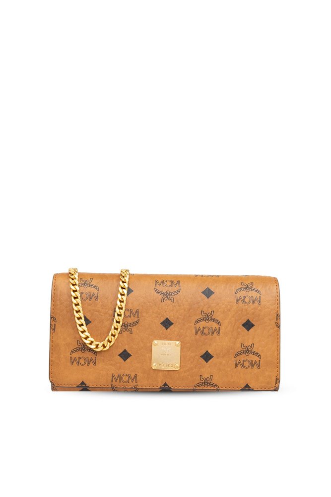 MCM ロゴ刻印入りチェーンリンクショルダーバッグ – Cettire