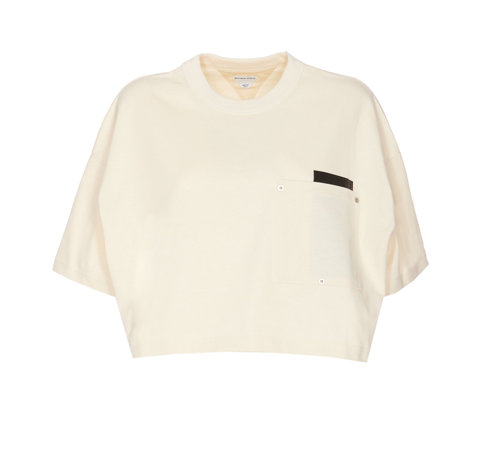 Bottega Veneta Short Sleeved Cropped T-Shirt