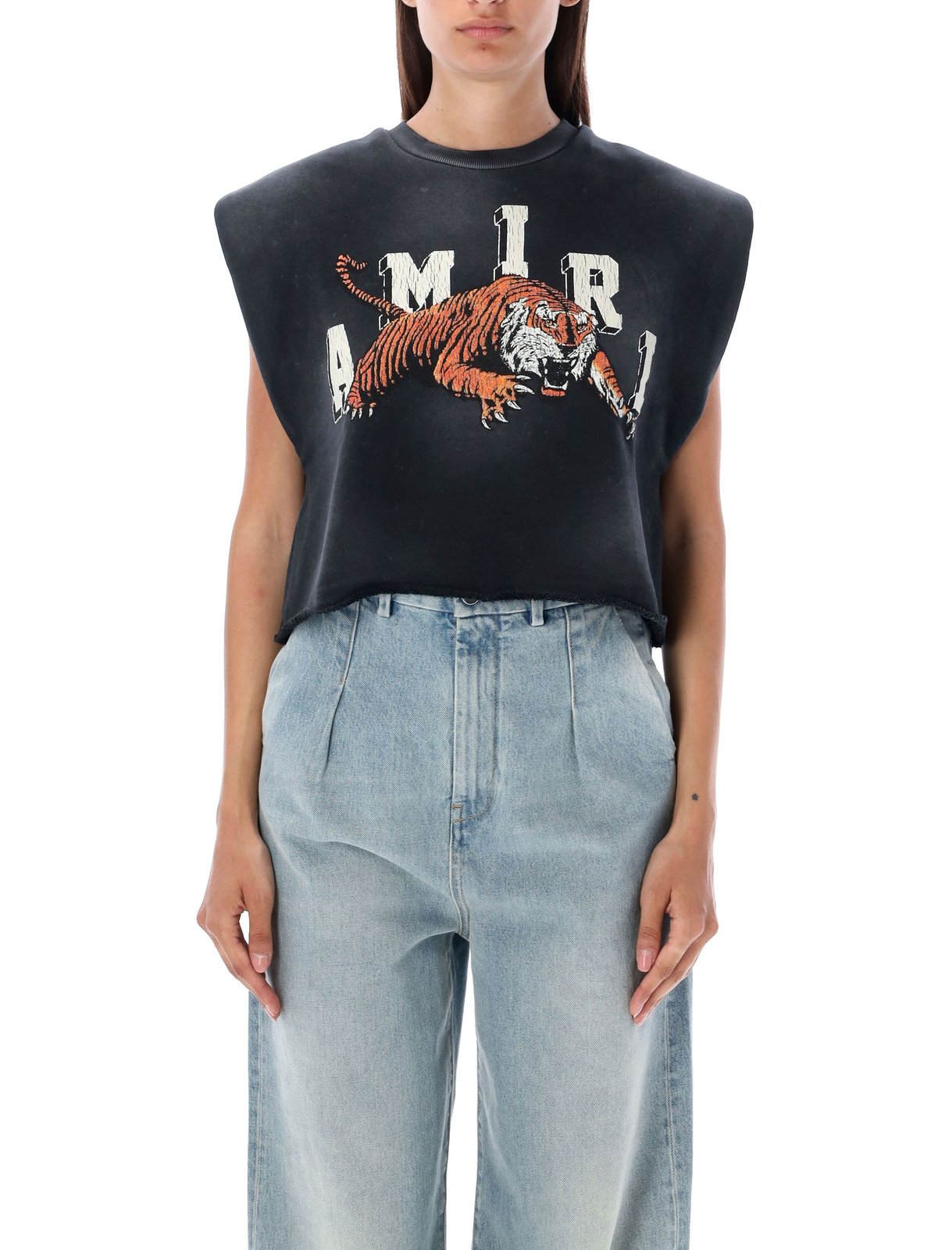 AMIRI - アミリ  CHEETAH CROPPED TEE チーターロゴプリントクロップドTシャツ レディース XS 楽天市場】アミリ AMIRI サイズ:XS CHEETAH CROPPED TEE