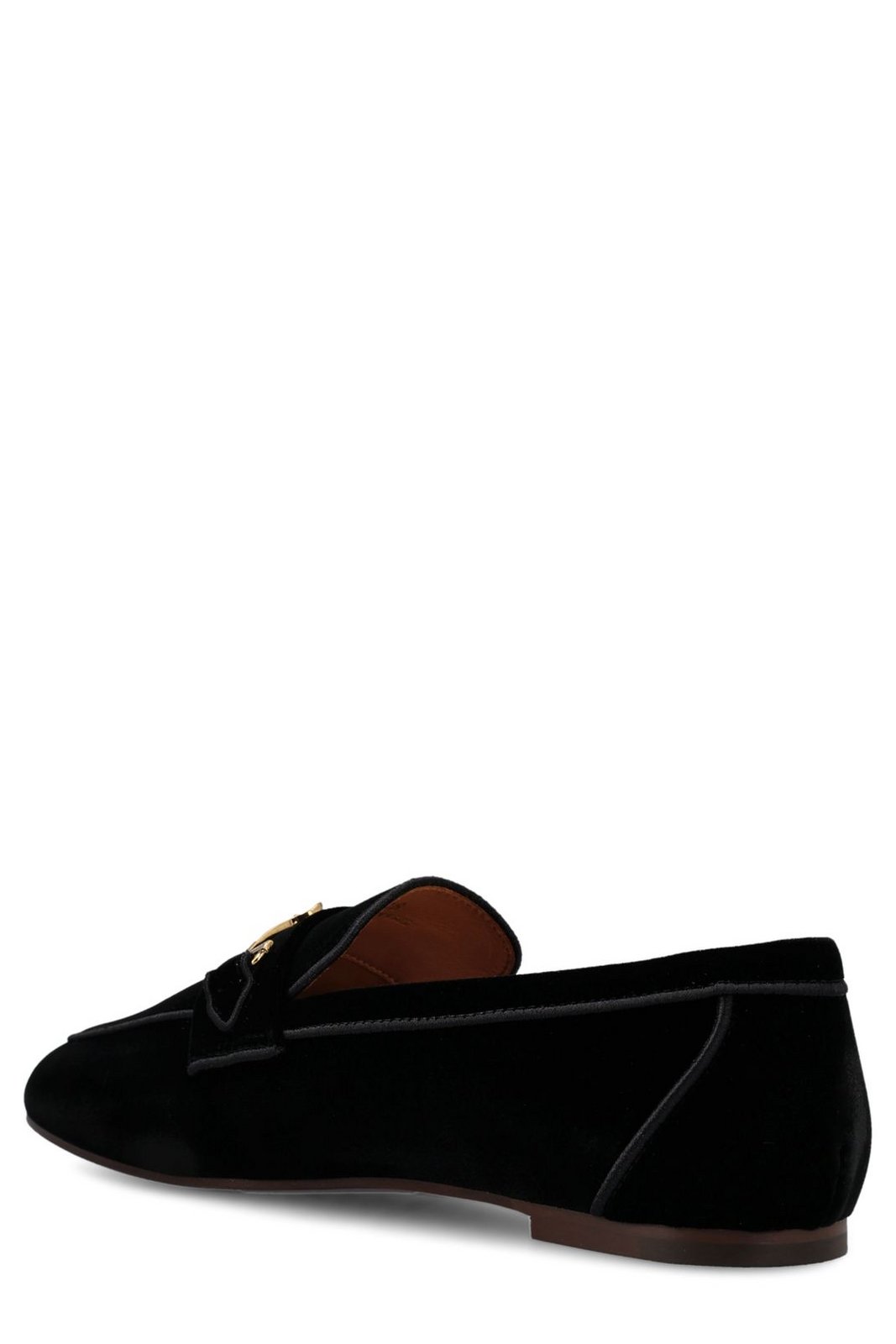 Tod's Round Toe Velvet Loafers