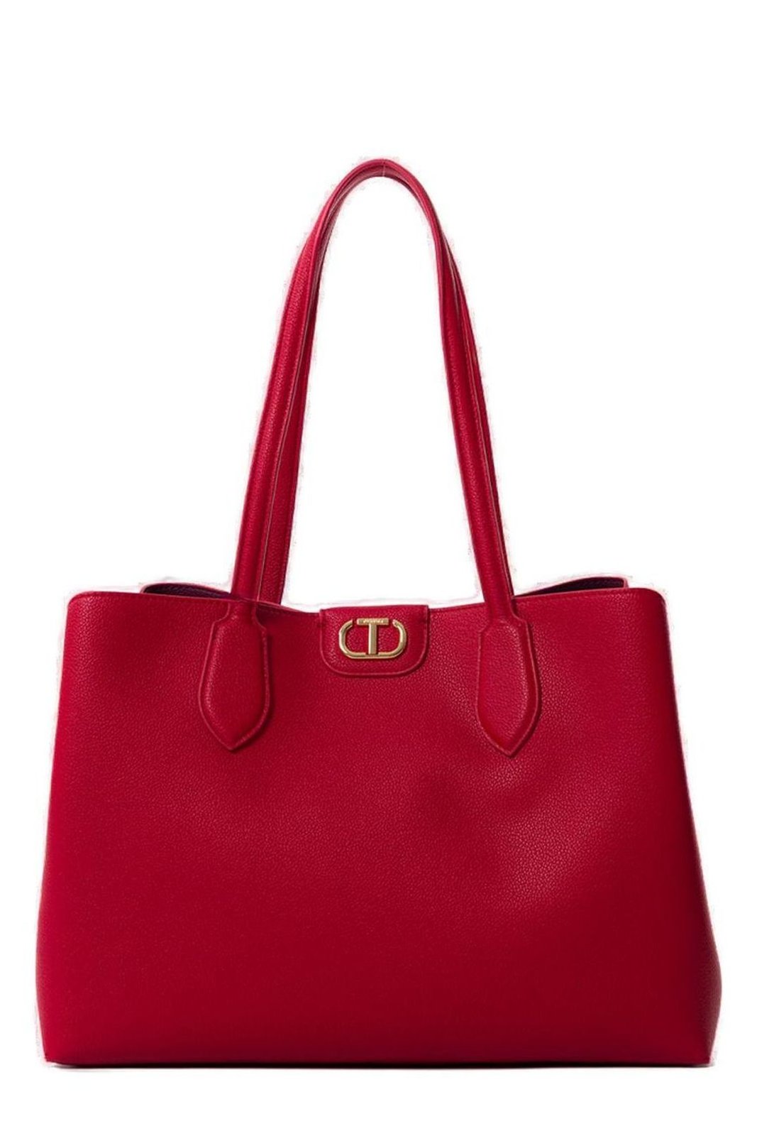 TWINSET Oval T Two-Tone Shopper Bag