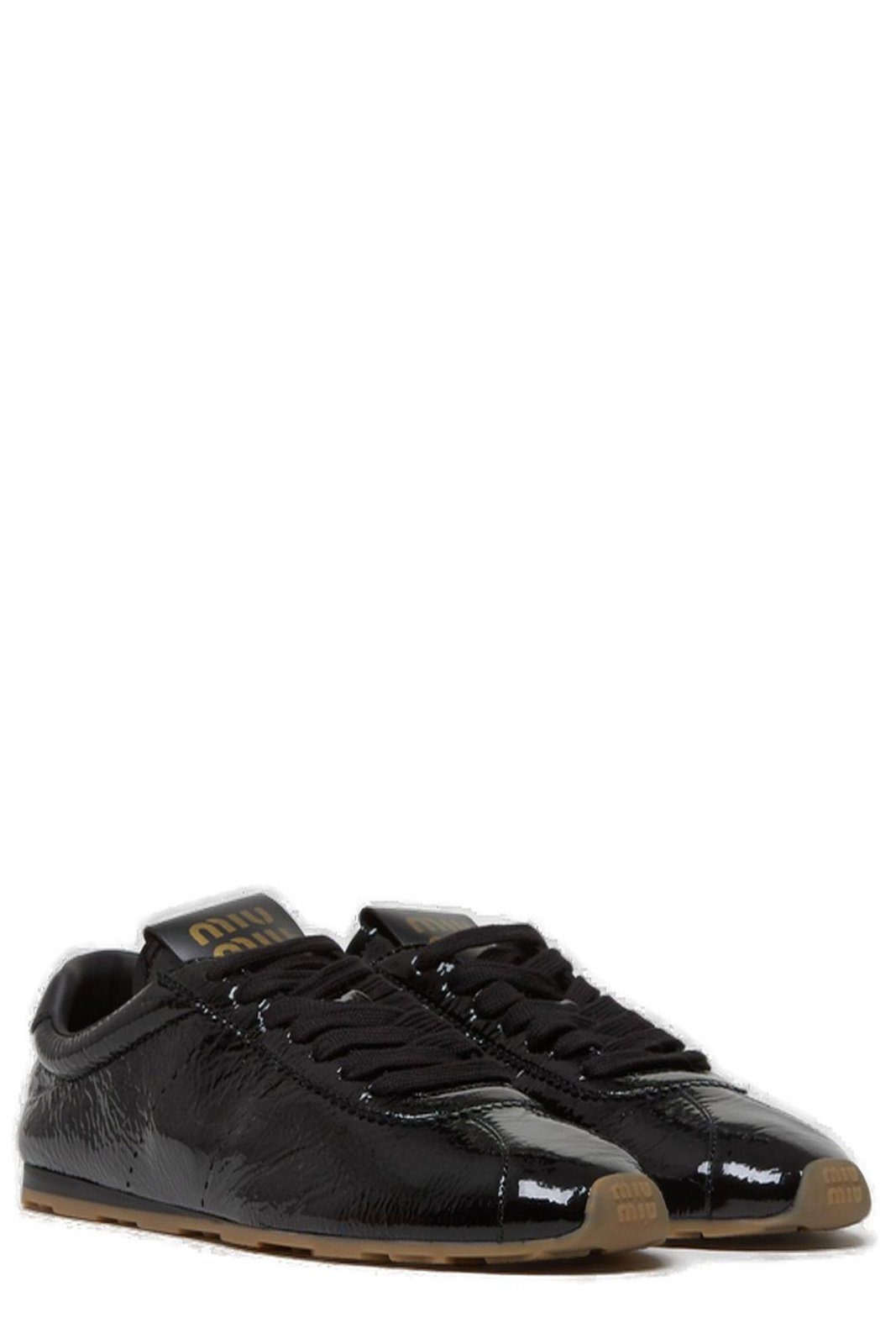 Miu Miu Logo-Printed Lace-Up Sneakers