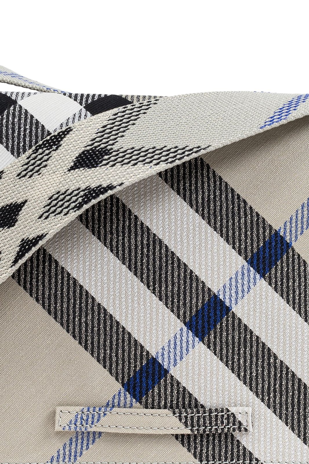 BURBERRY｜ (Check Trench Crossbody Bag (8092604)) Burberry Beige Check Trench Crossbody Bag Burberry