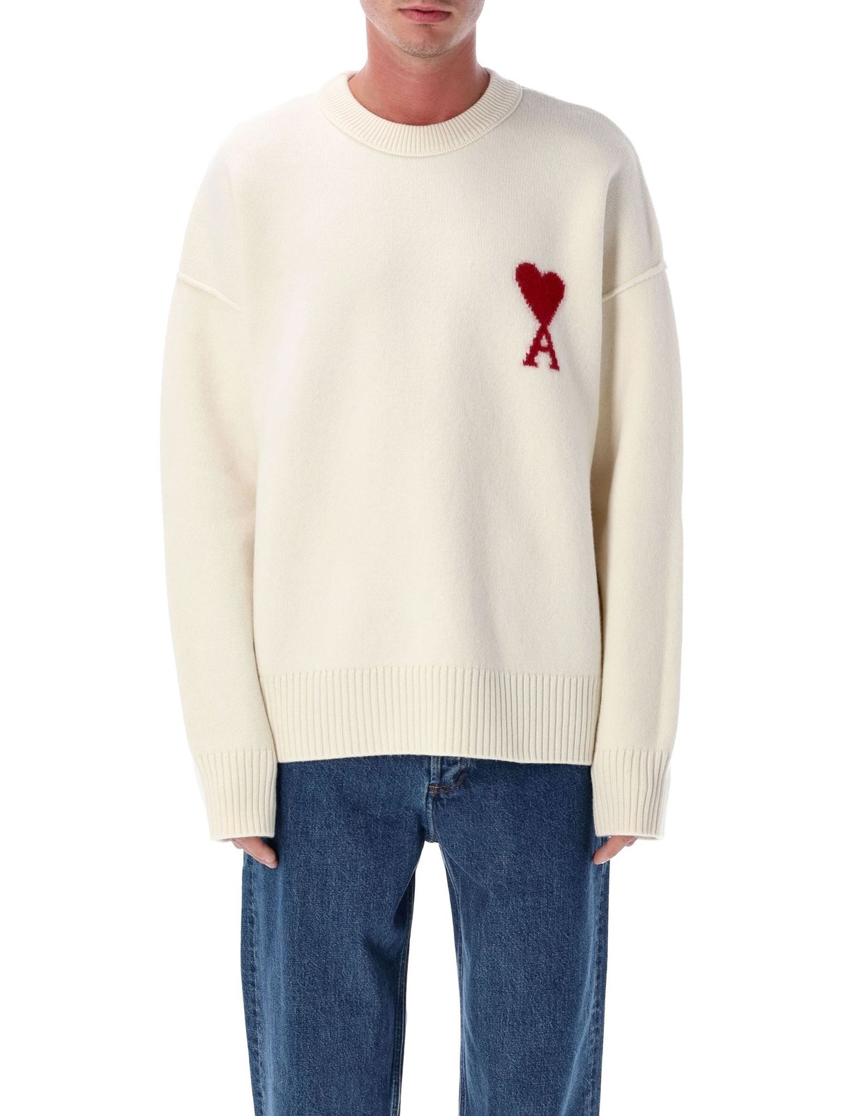 AMI Paris Ami de Coeur Crewneck Jumper