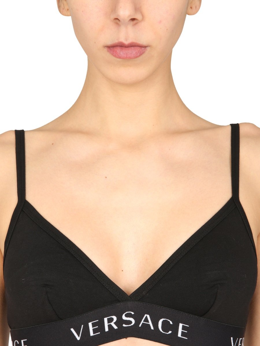 Versace Logo Detailed Sleeveless Bra