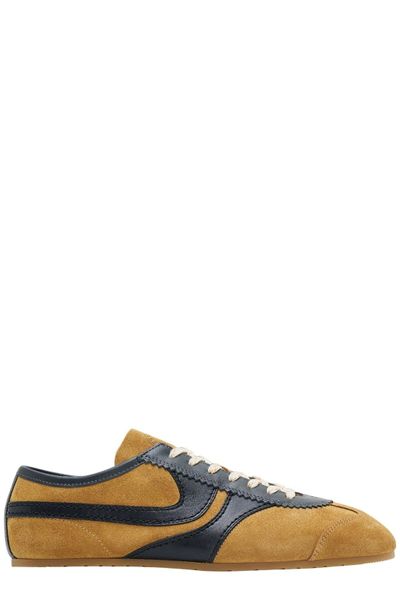 Dries Van Noten Round Toe Lace-Up Sneakers