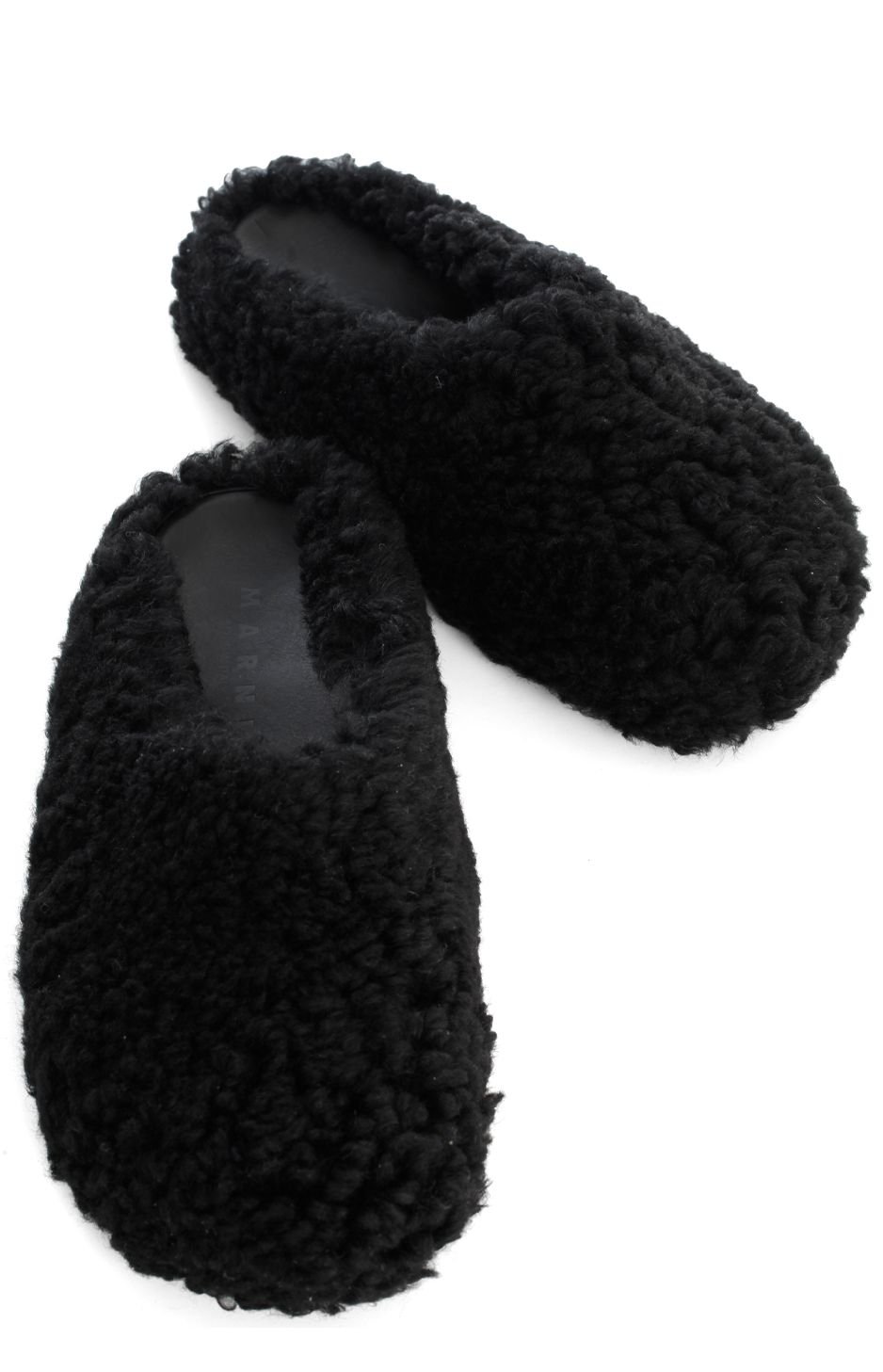 Marni Shearling Slip-On Mules
