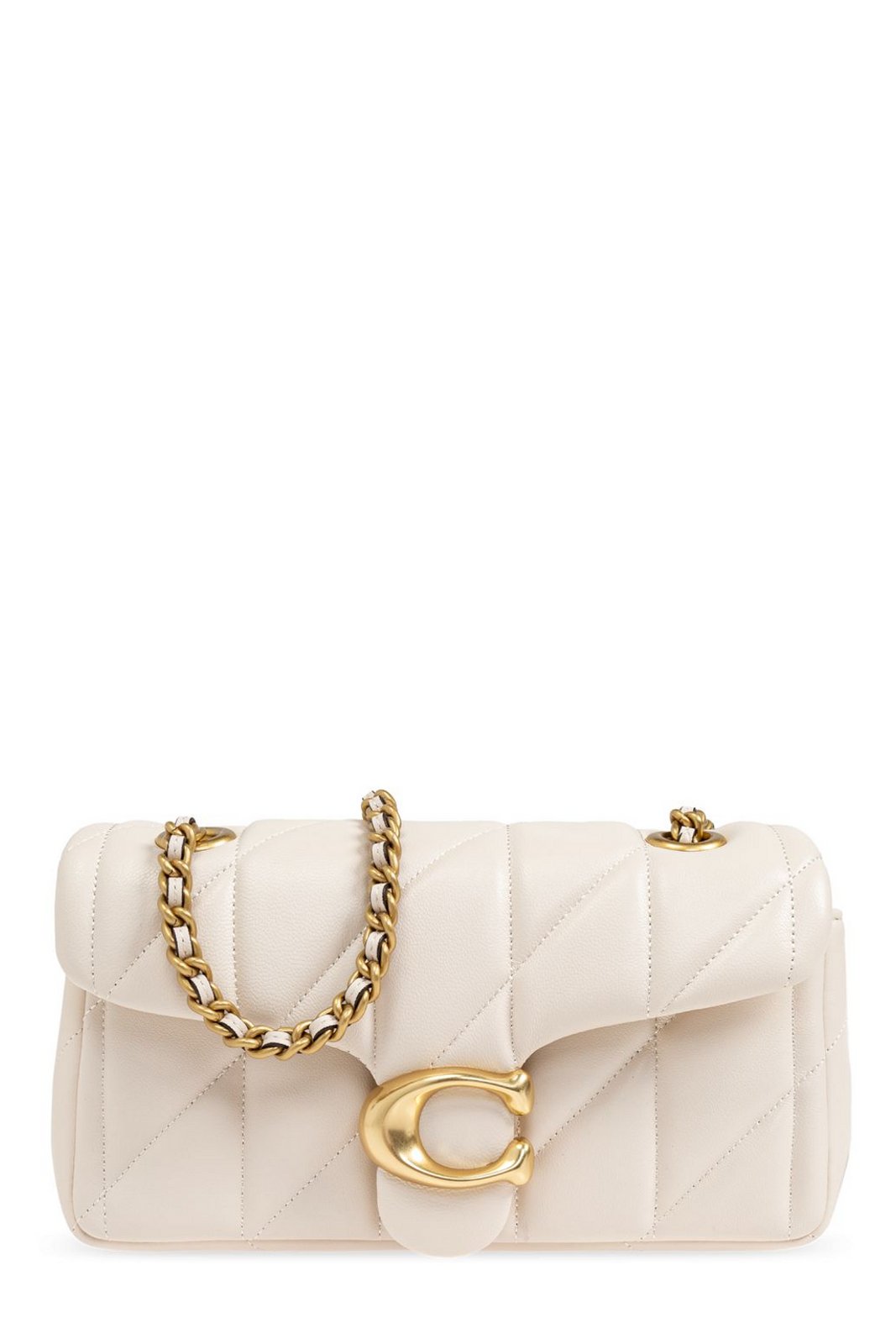 Coach Tabby 20 Logo Plaque Quilted Shoulder Bag