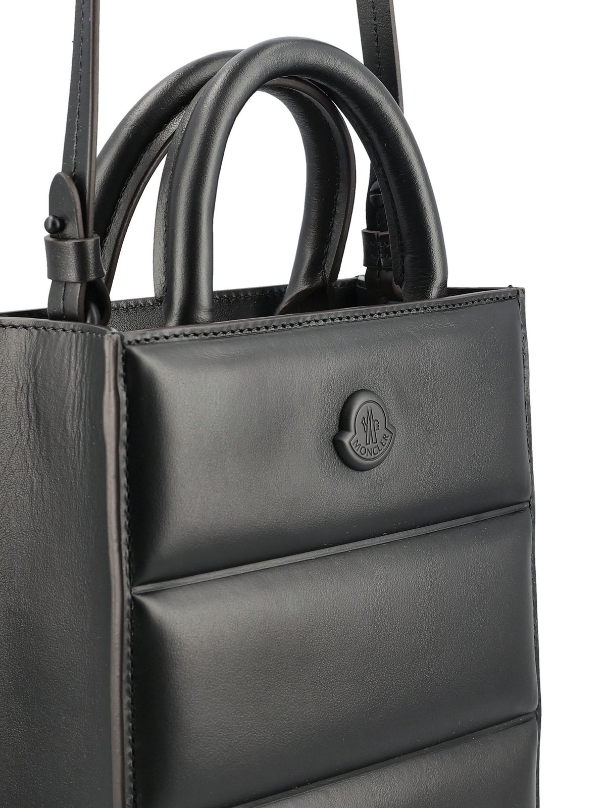 【MONCLER】DOUDOUNE LEATHER MINI TOTE BAG a8fc9798a3c24eaec171d1d1cd1276