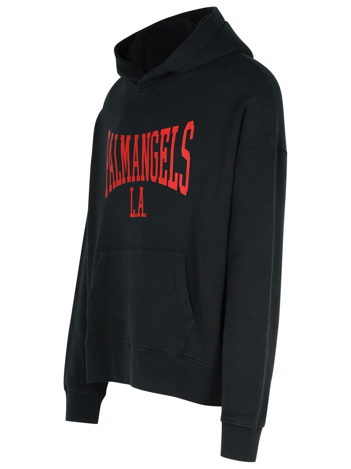Palm Angels Logo Printed Drop Shoulder Hoodie
