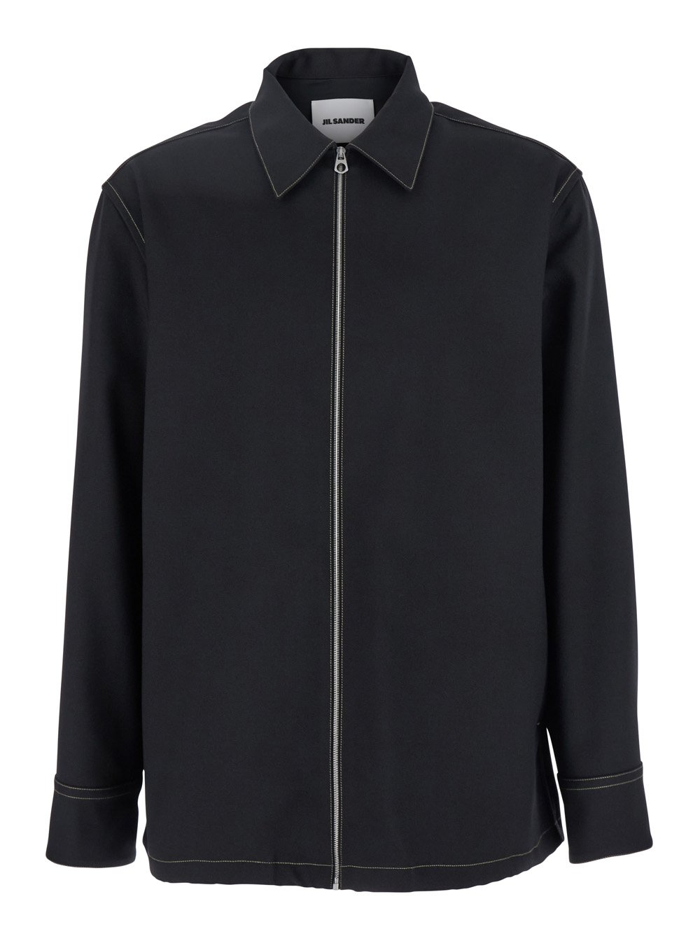 Jil Sander Long Sleeved Zip-Up Shirt – Cettire