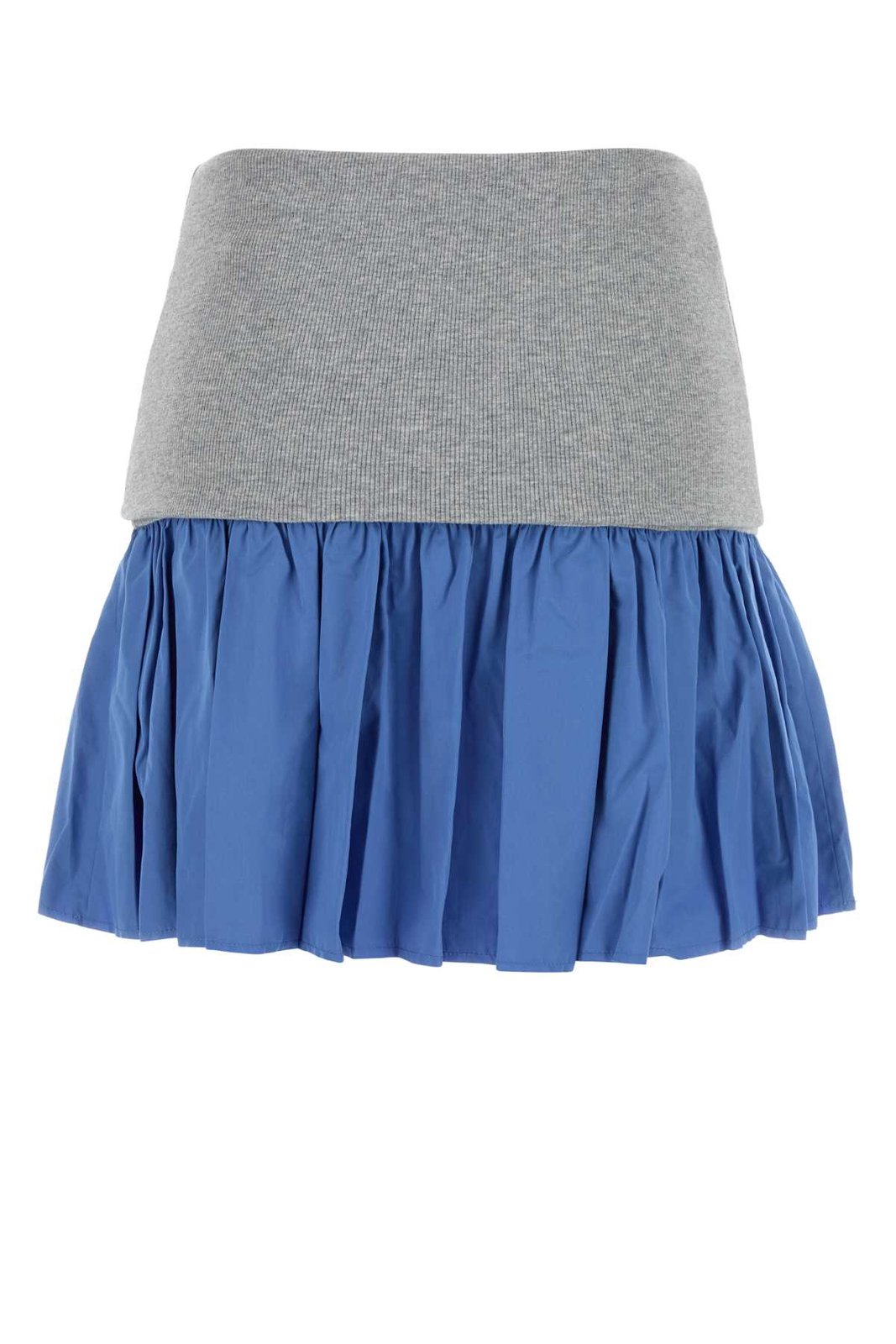 Miu Miu Two-Toned Panelled Mini Skirt