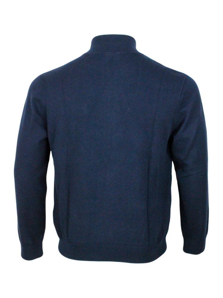 Armani Exchange Long-Sleeved Zip-Up Knitted Jacket – Cettire