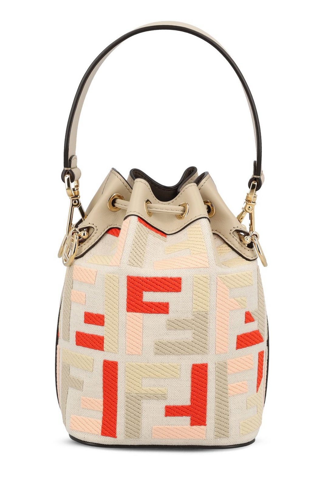 Fendi Mini Mon Tresor FF Motif Bucket Bag