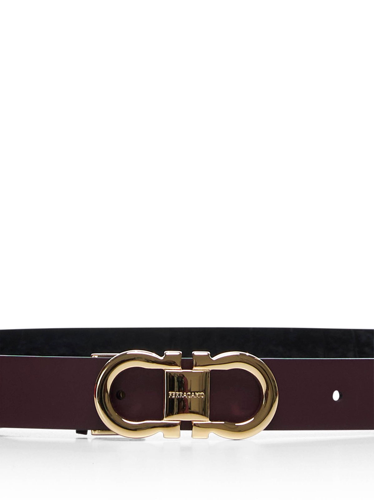Ferragamo Logo Engraved Buckle Belt