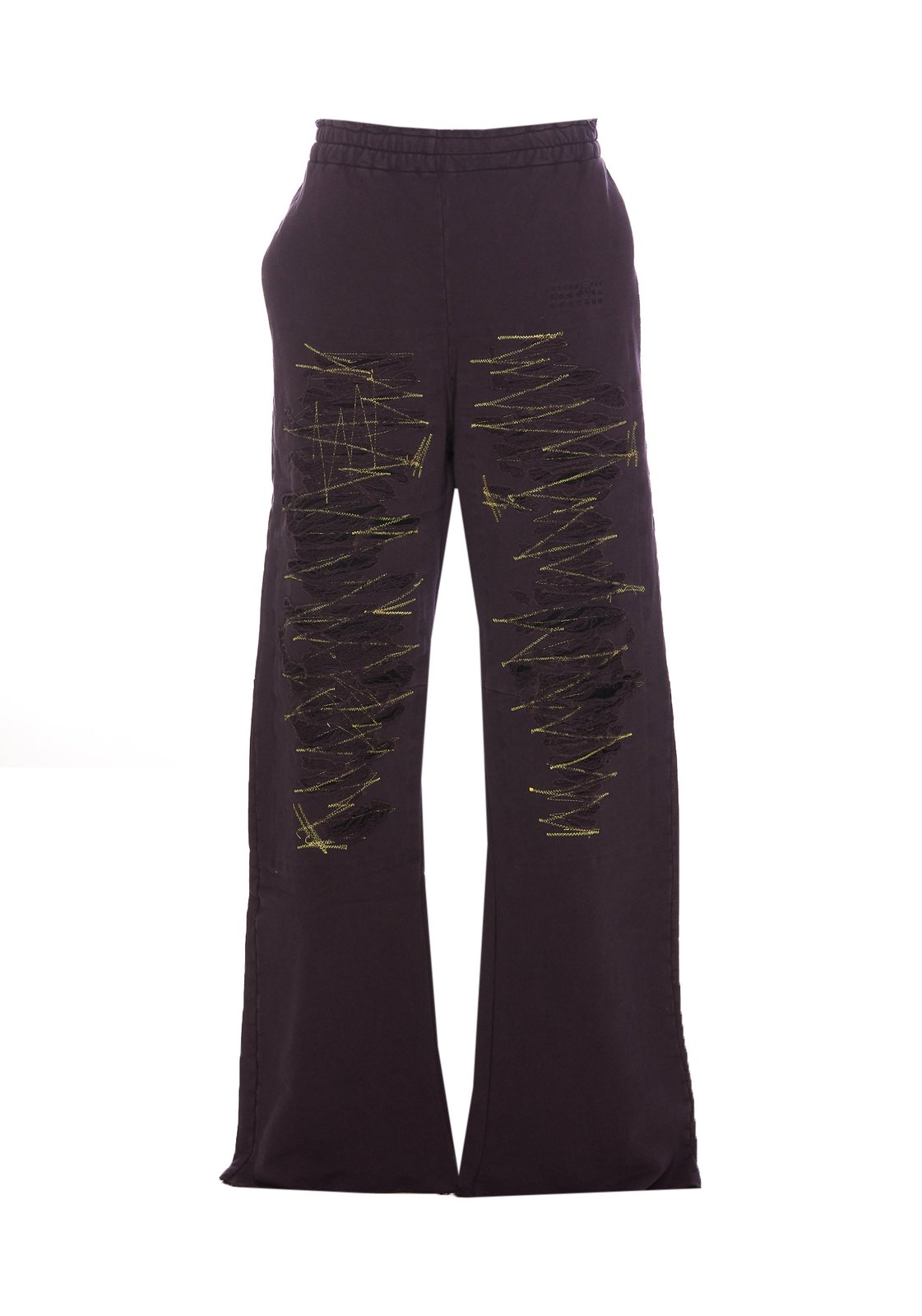 Shop MM6 Maison Margiela Numbers-Motif Wide-Leg Track Pants