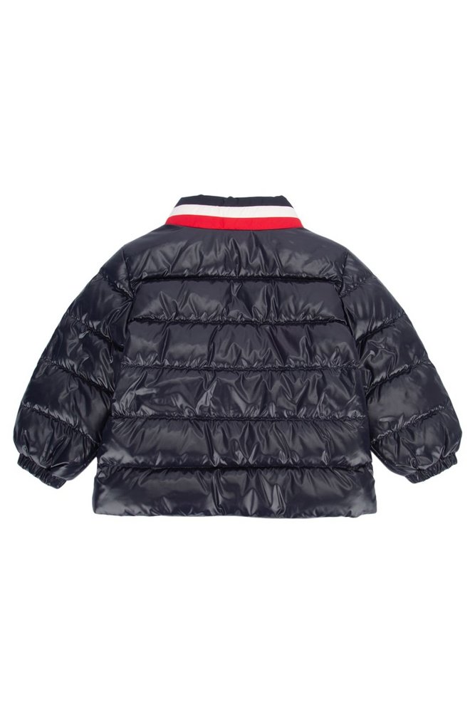 Moncler Enfant 로고 패치 바시티 자켓