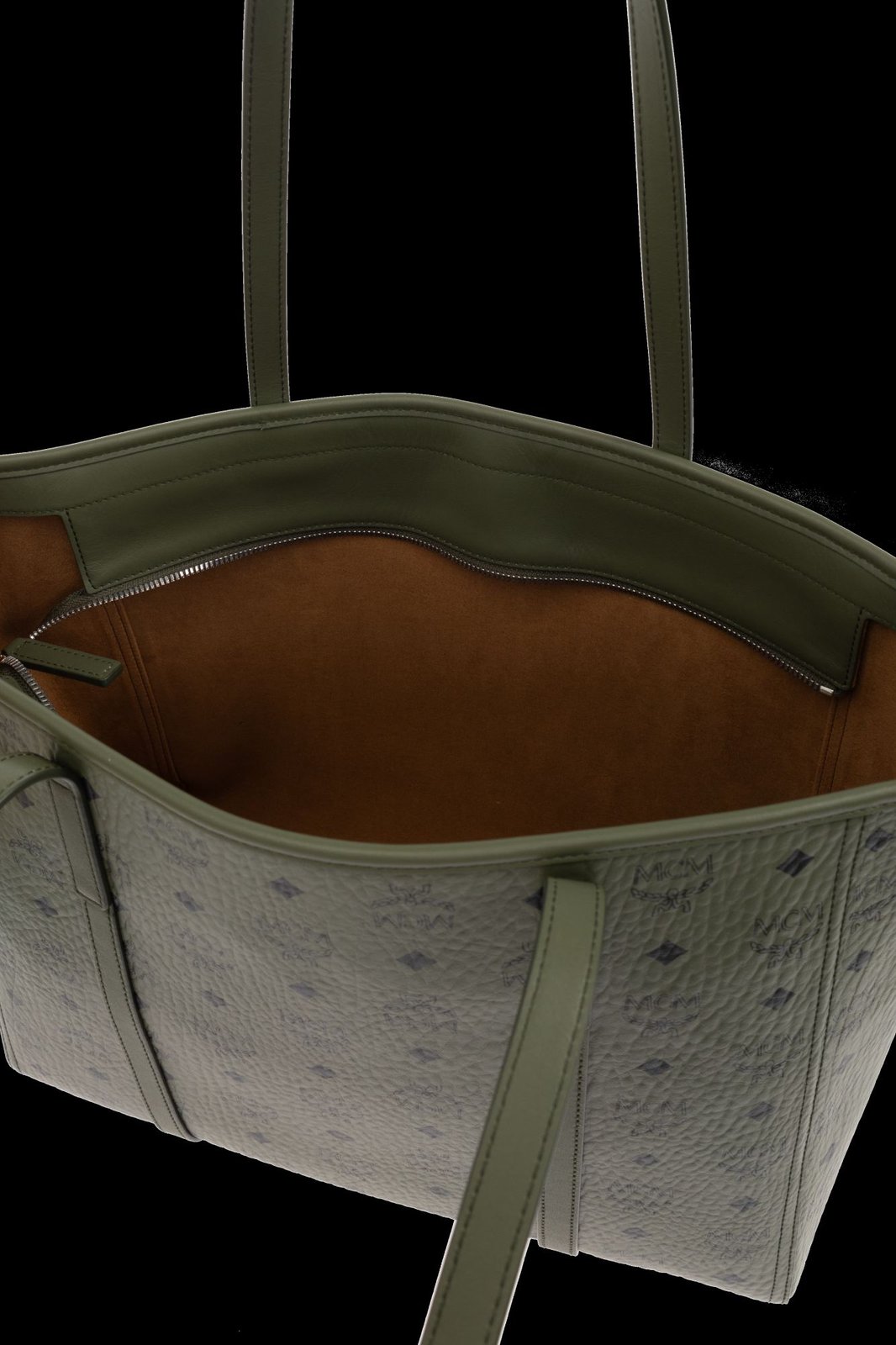 MCM Logo Printed Shopper Bag