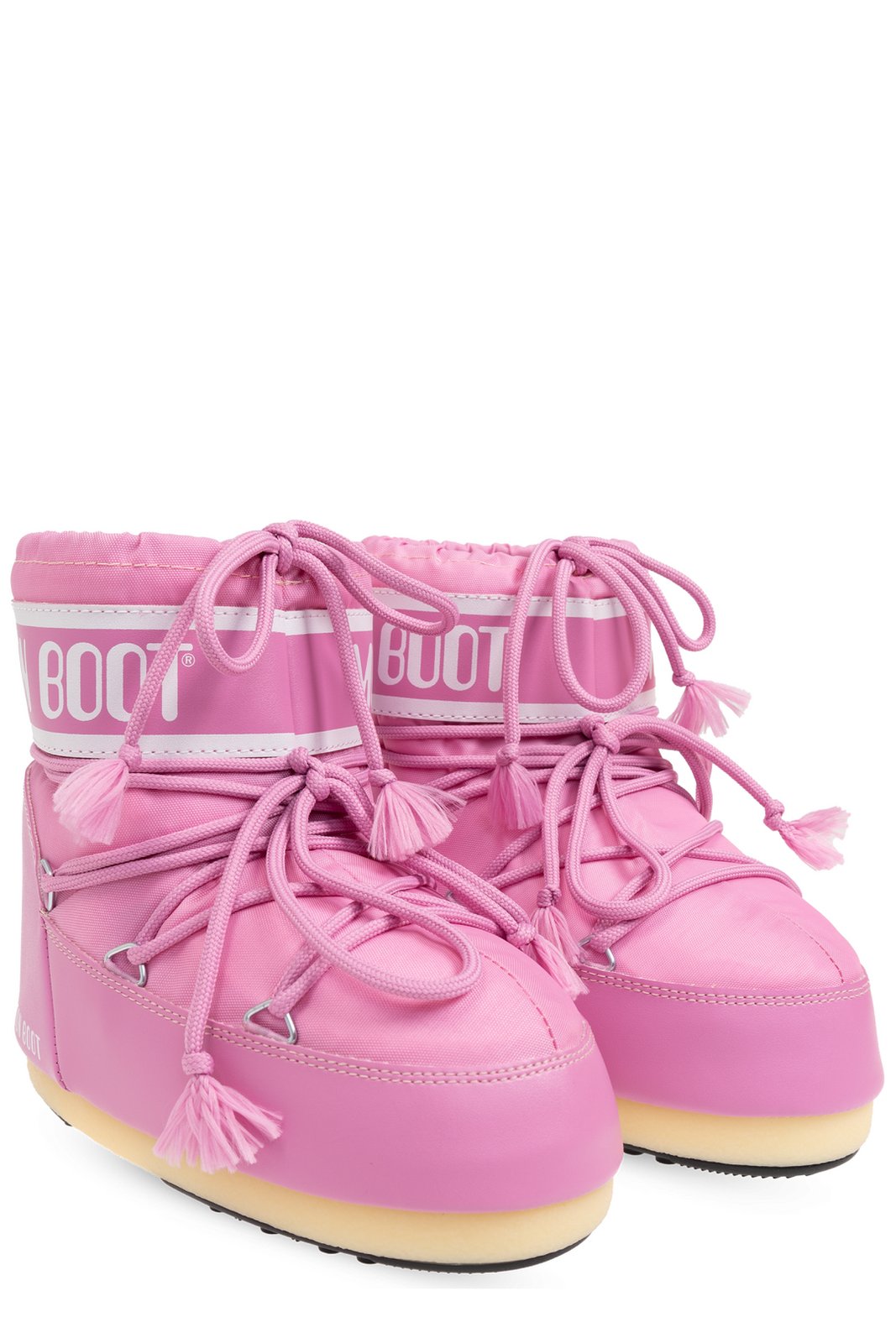 Moon Boot Kids Icon Logo Printed Lace-Up Boots