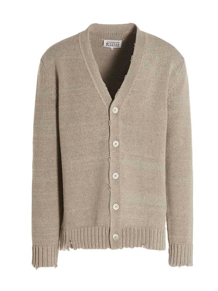 Maison Margiela ディストレス ロングスリーブ カーディガン XS Maison Margiela ディストレス ロングスリーブ カーディガン XS