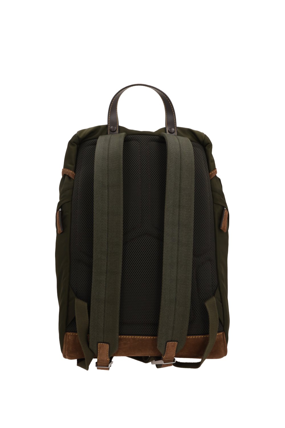 Prada Triangle-Logo Buckle-Fastened Backpack