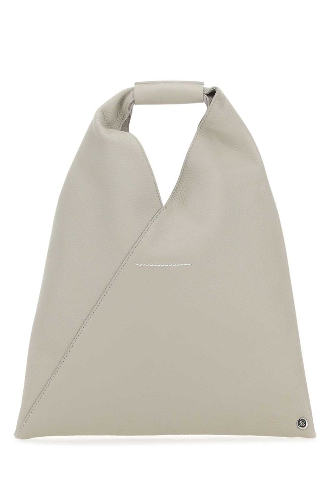 Mm6 Maison Margiela Triangle Top Handle Tote Bag In Grey ModeSens