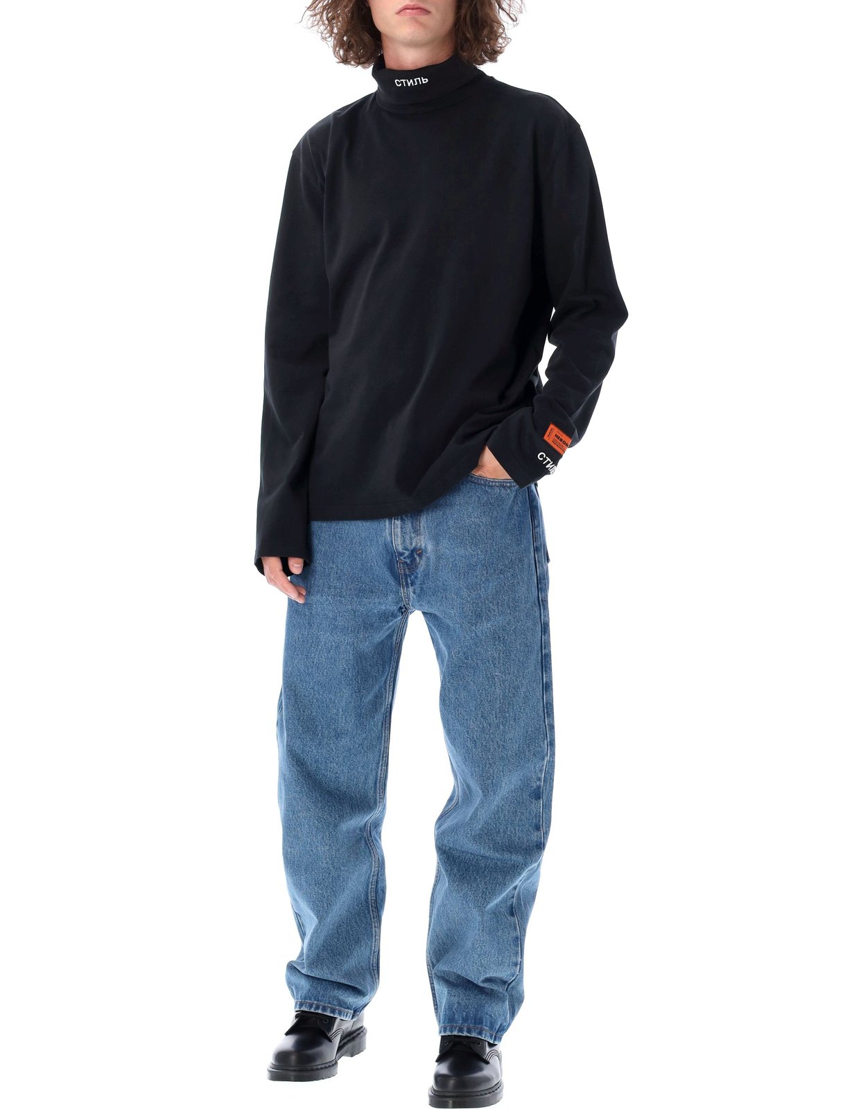 Heron Preston Logo Embroidered Turtleneck Pullover