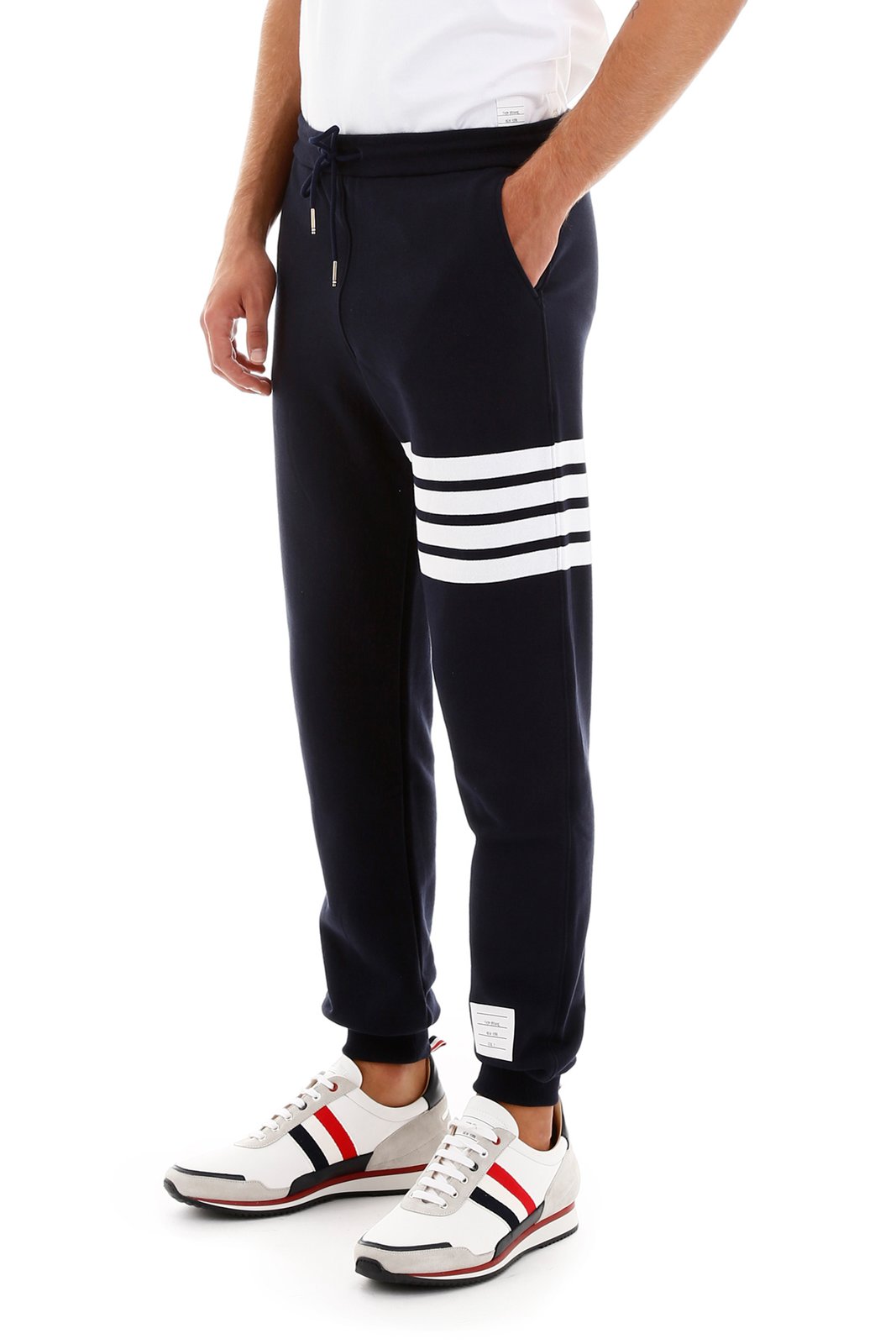 Thom Browne 4-Bar Striped Sweatpants