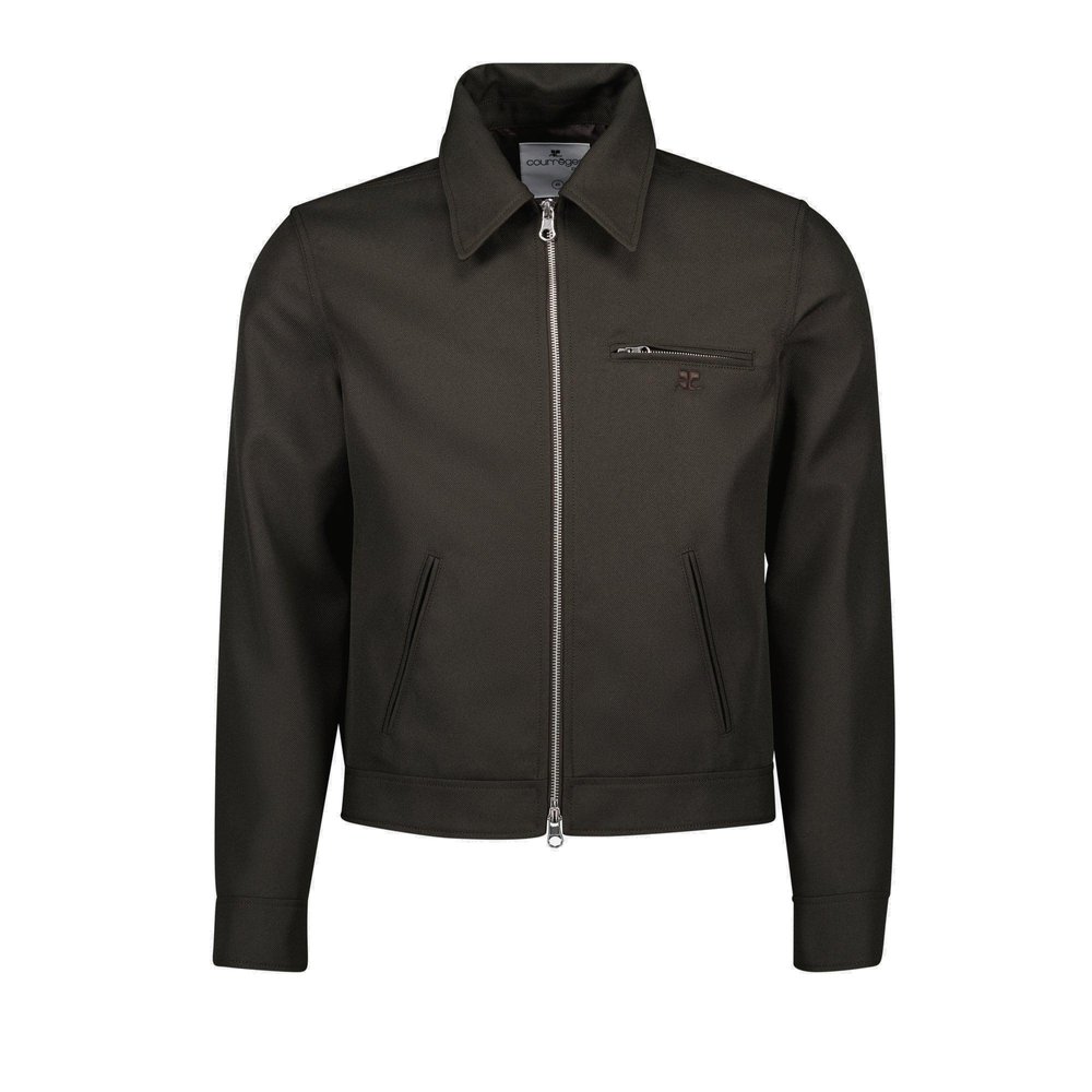 【COURREGES】technical twill jacket （関税込み） Courrèges Signature Retro Twill Jacket – Cettire