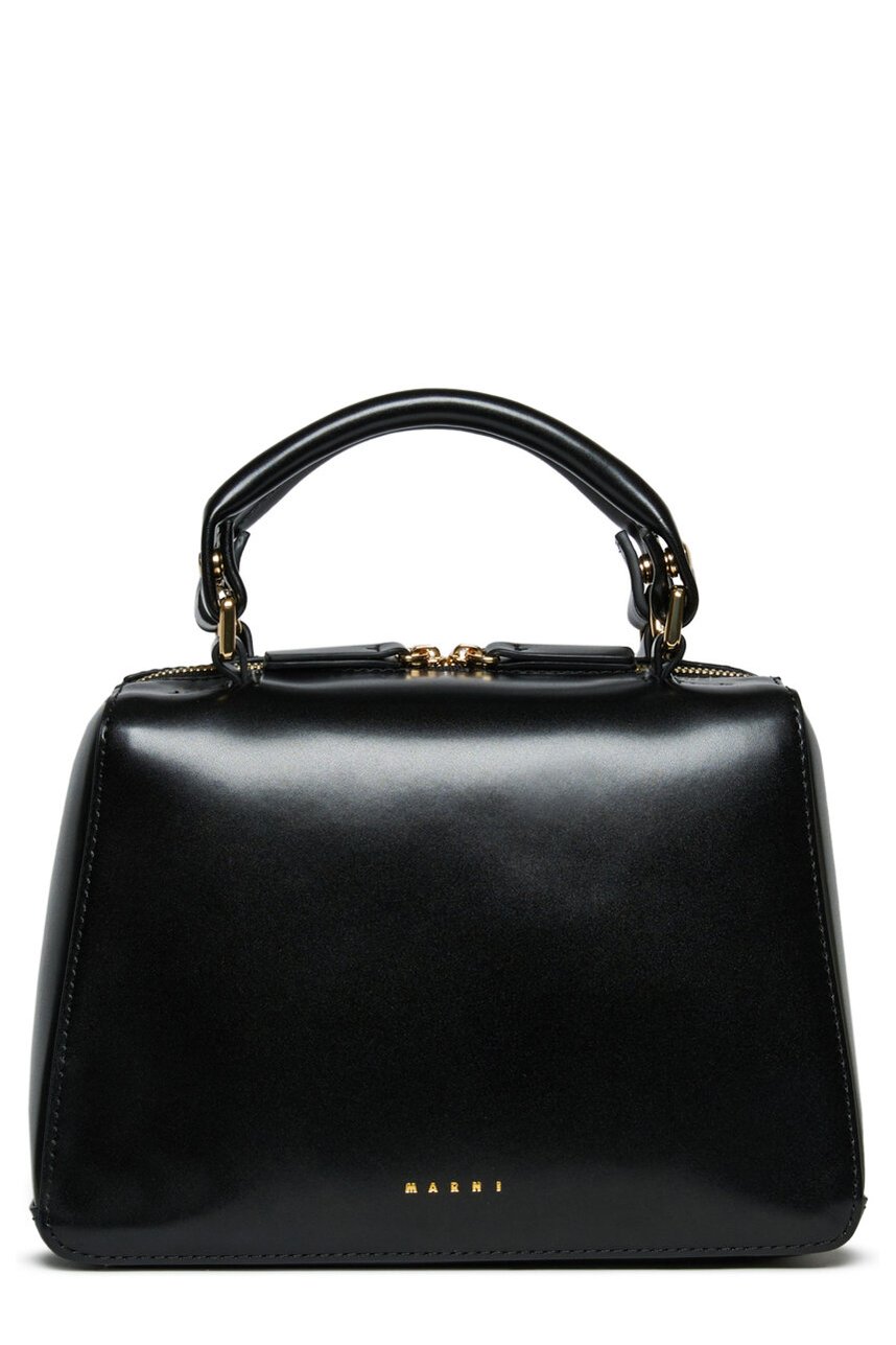 Marni Kids Logo Embossed School Bag