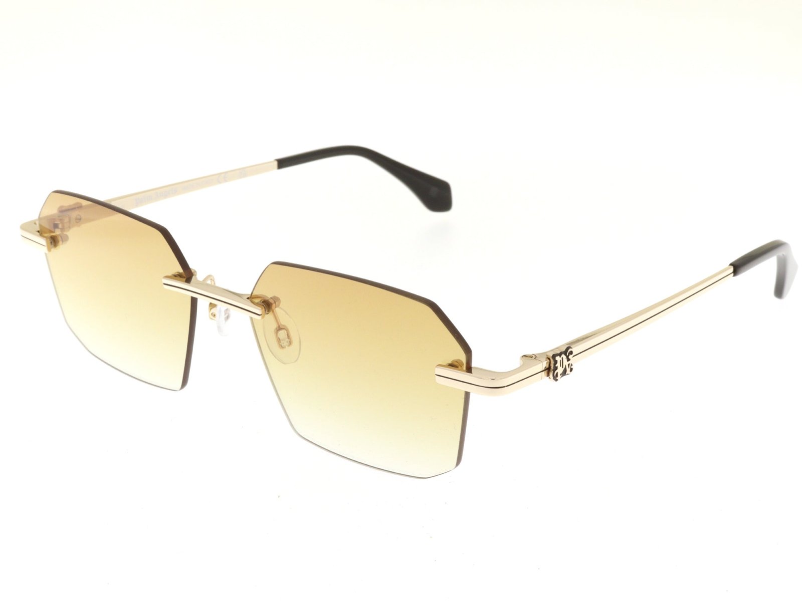 Palm Angels ?️ Quartz Geometric Rimless | Unisex | Complete Set QUARTZ SUNGLASSES in GOLD GRADIENT BLUE for Men | Palm Angels® main image 2
