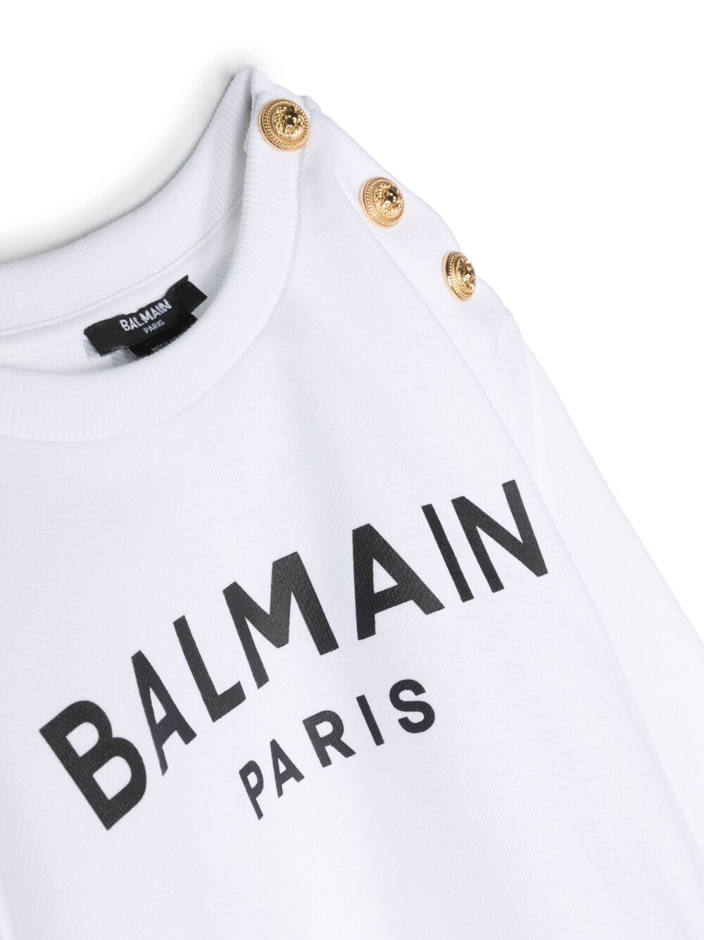 Balmain Kids Logo Printed Crewneck Sweatshirt