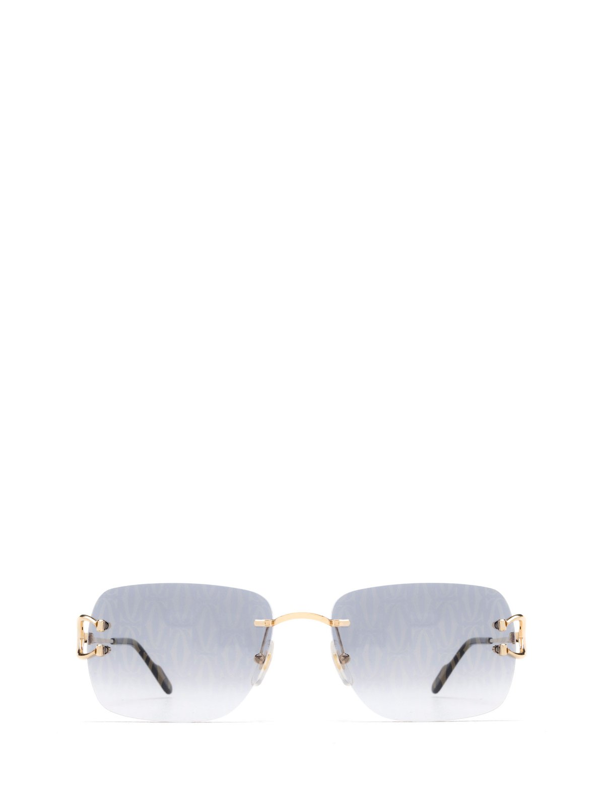 Cartier Rectangle Rimless Sunglasses